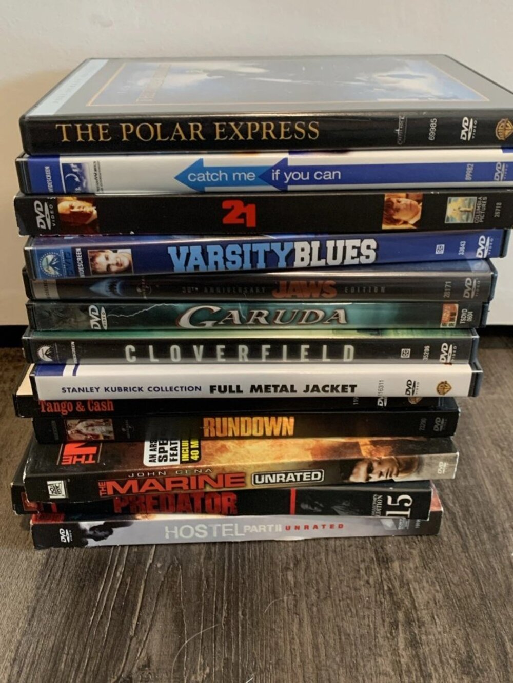 Lot Of 14 DVDs Horror, Action, Drama, Jaws, Predator, Full Metal Jacket, & More